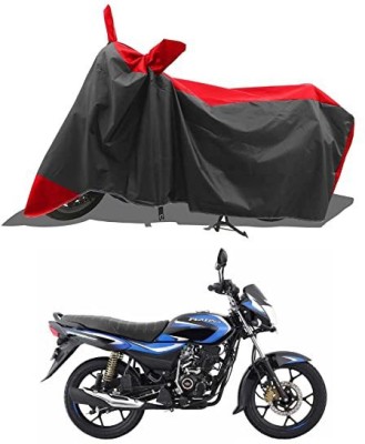 achla toys Waterproof Two Wheeler Cover for Bajaj(Platina 100 DTS-i, Black, Red)