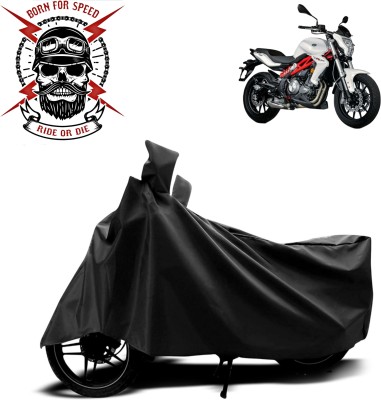 Ride or Die Waterproof Two Wheeler Cover for Benelli(TNT 300, Black)