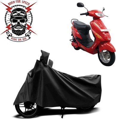 Ride or Die Waterproof Two Wheeler Cover for Hero(Electric Photon BS6, Black)