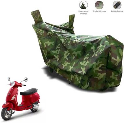 AutoGalaxy Two Wheeler Cover for Vespa(ZX 125, Green)