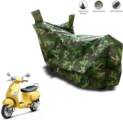 AUTOCAD Waterproof Two Wheeler Cover for Vespa(VXL BS6, Green)