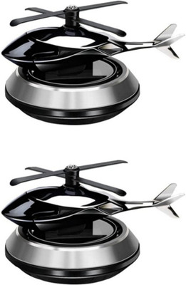 LAVITRA universal Diffuser Solar Powered Rotating Helicopter Aromacure Furnishing Air Freshener Tablet for Car Interior(2 x 100 g)