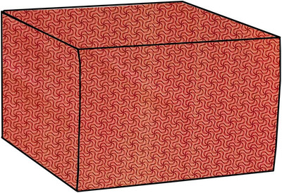 KVAR Air Conditioner  Cover(Width: 66 cm, Multi, Red)