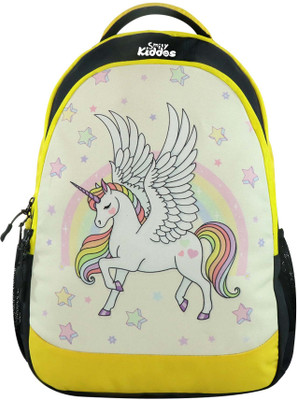 smily kiddos Junior Unicorn Theme School Bag 29 L Backpack(Pink)