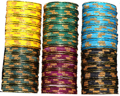 kund kund Glass Bangle Set(Pack of 144)