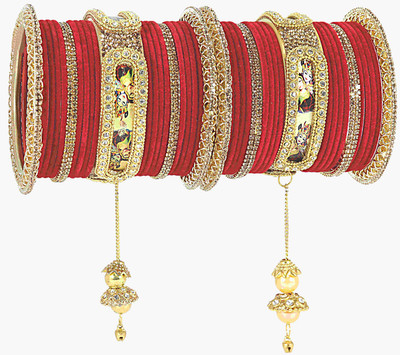 NMII Metal Zircon Bangle Set(Pack of 46)
