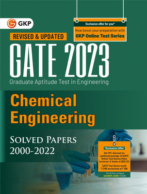 GATE 2023 : Chemical Engineering - 23 Years' Solved Papers 2000-2022 by GKP(Paperback, GKP)