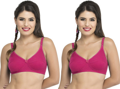 COLLEGE GIRL Manvi Women T-Shirt Non Padded Bra(Pink)