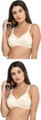 COLLEGE GIRL Feeding Bra Women Maternity/Nursing Lightly Padded Bra(Beige)