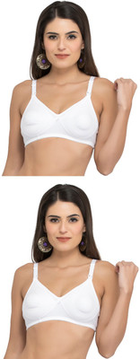 COLLEGE GIRL Women Maternity/Nursing Lightly Padded Bra(White)