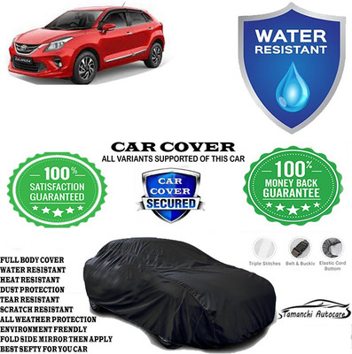 Tamanchi Autocare Car Cover For Toyota Glanza G Smart Hybrid Petrol(Black)
