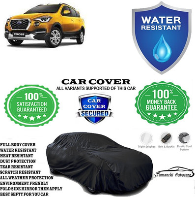 Tamanchi Autocare Car Cover For Datsun Go-Cross(Black)