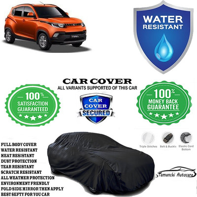 Tamanchi Autocare Car Cover For Mahindra KUV100 mFALCON D75 K4 Plus 5str(Black)