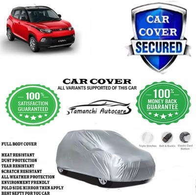 Tamanchi Autocare Car Cover For Mahindra KUV100 NXT D75 K8 Dual Tone(Silver)