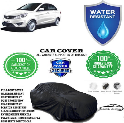 Tamanchi Autocare Car Cover For Tata Zest Revotron 1.2T XE Petrol(Black)