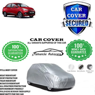 Tamanchi Autocare Car Cover For Hyundai Xcent 1.2 CRDi E Diesel(Silver)