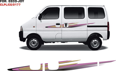 Automaze Sticker & Decal for Car(Pink, Yellow)
