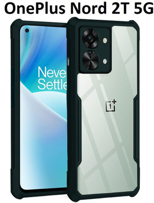 ROYALBASE Back Cover for Oneplus Nord 2T 5G(Black, Camera Bump Protector, Pack of: 1)
