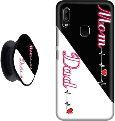 My Swag Back Cover for Vivo Y93(Black, White, Cases with Holder, Pack of: 1)