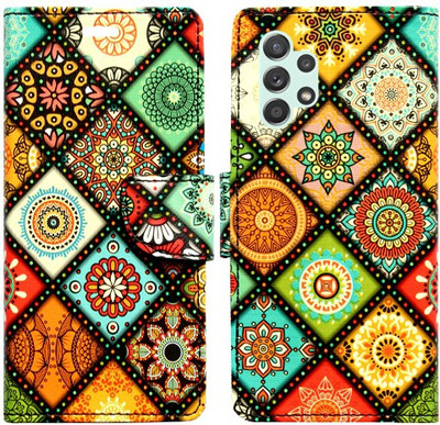 Realgo Flip Cover for Samsung Galaxy A52s 5G(Orange, Pack of: 1)