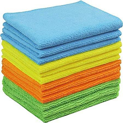 Onlinch Microfiber Vehicle Washing  Cloth(Pack Of 12, 220 GSM)