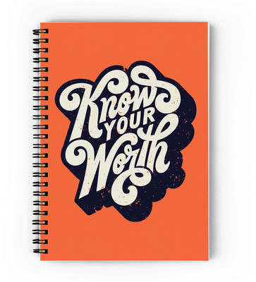 epheriwala Notebook A5 Notebook Unruled 160 Pages(Orange)