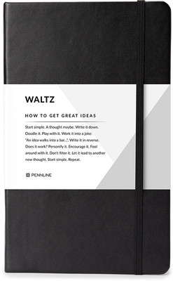 Pennline Waltz A5 Notebook Ruled 192 Pages(Black)