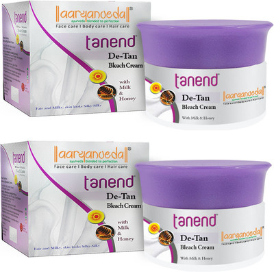 Aaryanveda Tanend Bleach Cream For Tan Removal; All Skin Type - 80gm(2 x 40 g)