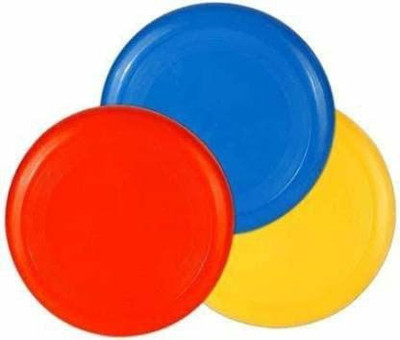 Garg Enterprises FREESBIES MULTICOLOUR Plastic Sports Frisbee(Pack of 3)