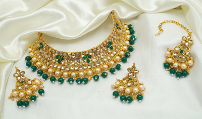 DC Alloy Green Jewellery Set(Pack of 1)