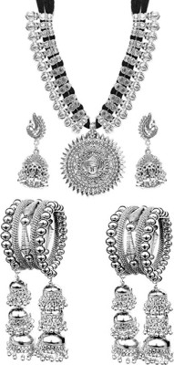 JMBW INTERNATIONAL Alloy Brass Silver Jewellery Set(Pack of 1)