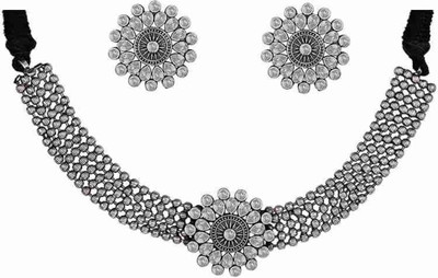 PC Fashion Alloy Silver Jewellery Set(Pack of 1)