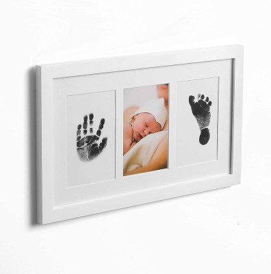 VISMIINTREND Baby Handprint &Footprint |Baby Shower Gifts for Mom to be |New Parents |Gift Keepsake(White)