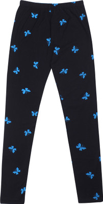 Ayvina Indi Legging For Girls(Black Pack of 1)
