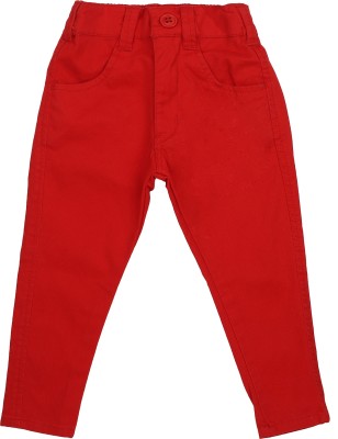 BodyCare Track Pant For Baby Girls(Red, Pack of 1)