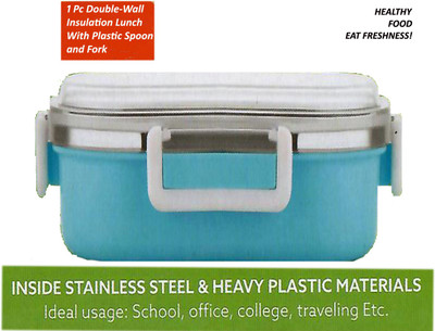 Smiling Cart Stainless Steel Lunch Box 2 Containers Lunch Box(600 ml, Thermoware)