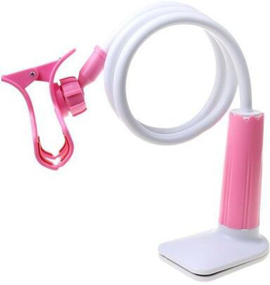 TECHGEAR LAZY FLEXIBLE PHONE MOUNT STAND HOLDER 360 ROTATING CAR DESKTOP BED PINK Mobile Holder