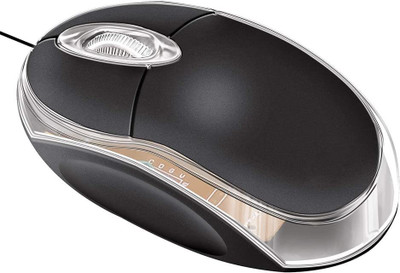 dhruvga USB Mouse,1000 DPI Optical Mouse with Red LED Breathing Light(GMS-0265) Wired Ambidextrous Optical Mouse(USB 2.0, Black)