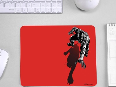 InkWynk Marvel Black Panther Printed Durable Surface Thick Gamer Mousepad(Red)