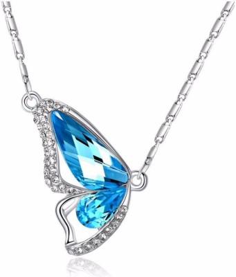 MYKI Sterling Silver Turquoise, Cubic Zirconia, Diamond Sterling Silver Pendant