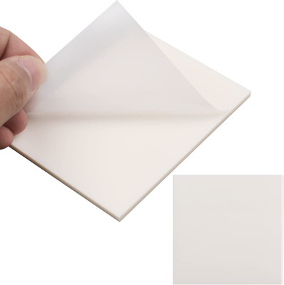 Levin Transparent Sticky Note-100pcs Waterproof Suitable Studying,Office,School(3x3 ) 50 Sheets Transparent, 1 Colors(White)