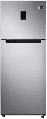 SAMSUNG 394 L Frost Free Double Door 2 Star Convertible Refrigerator  (Elegant Inox, RT39B5538S8)