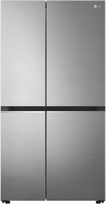 LG 694 L Frost Free Side by Side Inverter Technology Star Refrigerator (Platinum Silver 3, GC-B257SLUV)