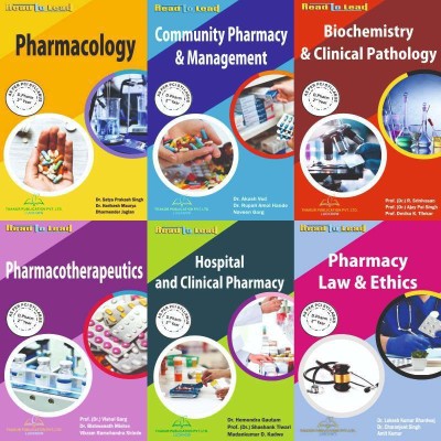 D.Pharm 2 Year (English) , Biochemistry & Clinical Pathology , Community Pharmacy & Management , Hospital And Clinical Pharmacy , Pharmacology 
, Pharmacotherapeutics , Pharmacy Law & Ethics(Paperback, EXPERIENCED FACULTIES)
