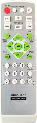 LipiWorld UNIV-HT 52 Home Theater Universal Remote Control Compatible for Dapic Beston Ibell Onix IINTEX Eifel Remote Controller(Grey)