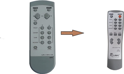 Akshita 73 2.1 and 5.1 Home Theater System Remote Control ( Chake Image With Old Remote ) LG Remote Controller(Grey)