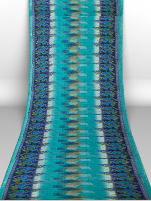 Sadhavi Printed Bandhani Georgette Saree(Green)