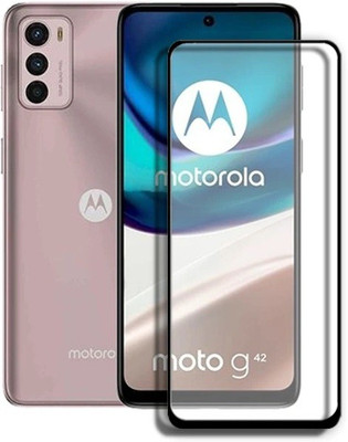 VISHRN Edge To Edge Tempered Glass for Moto G42 , Motorola G4 , MOTOROLA MOTO G42 , Motorola Moto G42 , MOTOROLA G42(Pack of 1)