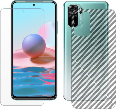 ZORAM Front and Back Tempered Glass for Redmi Note 10(Pack of 2)