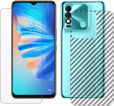 ZORAM Front and Back Tempered Glass for Tecno Spark 8T(Pack of 2)
